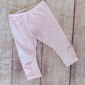 Benetton Baby pink leggings size 9-12 m